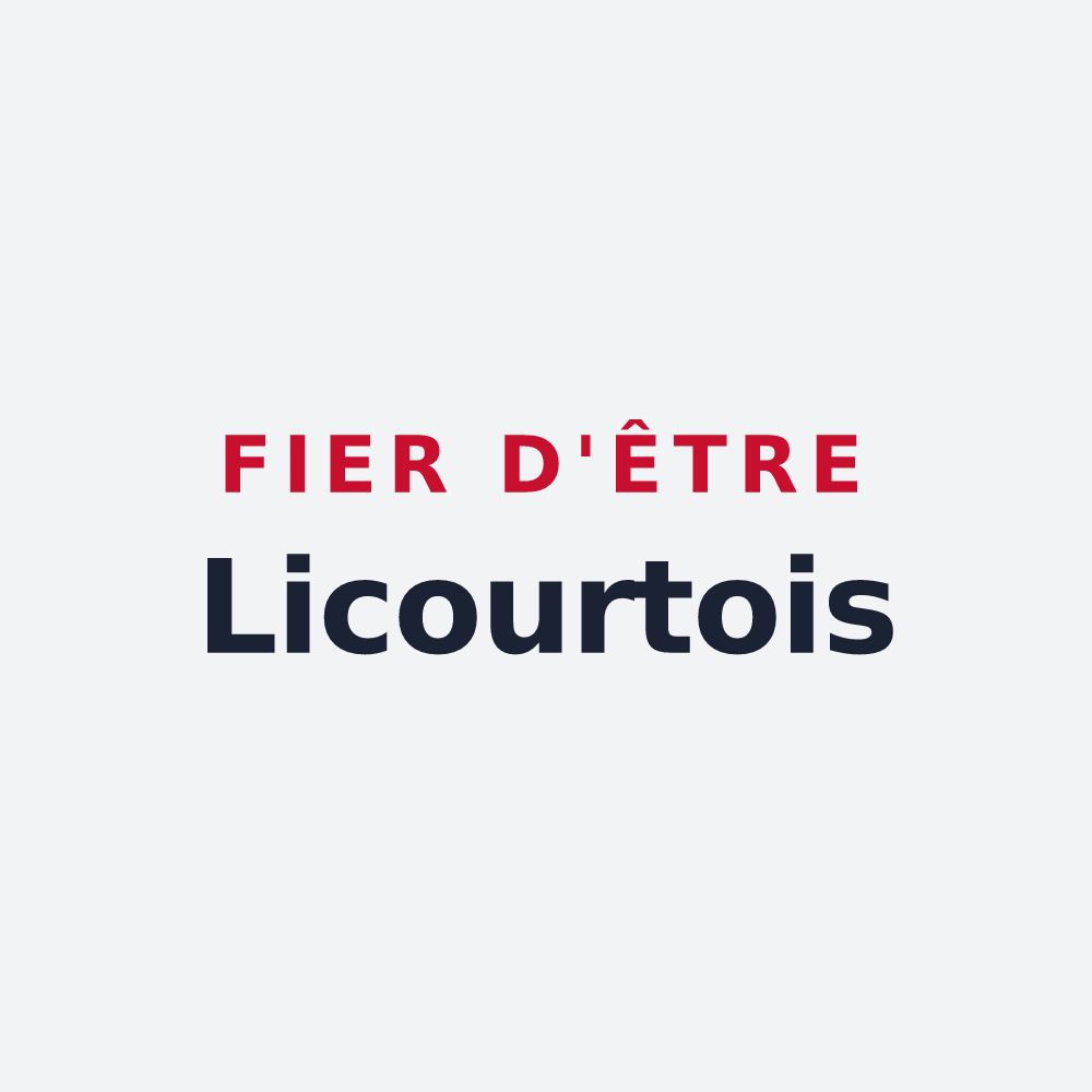 Poster « Fier d'être Licourtois » — design pour Licourt