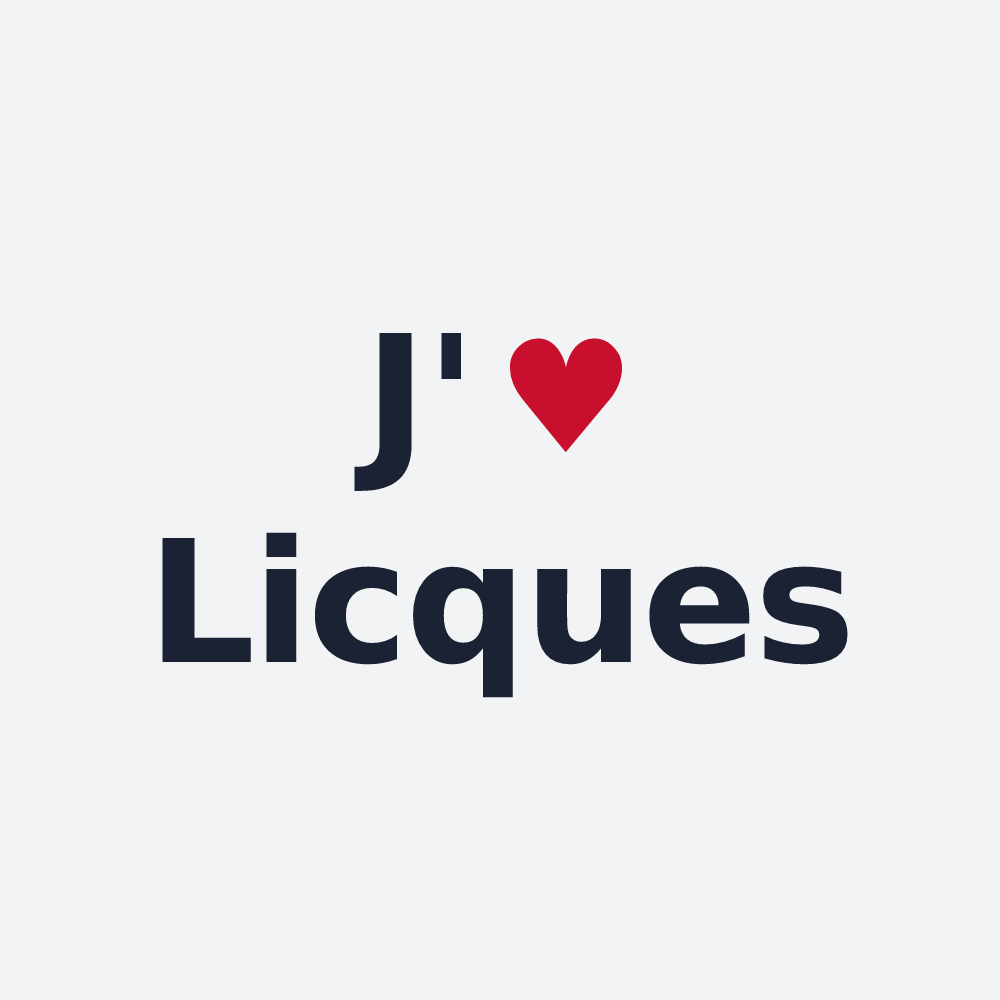 Poster personnalisé Licques — design J'aime Licques