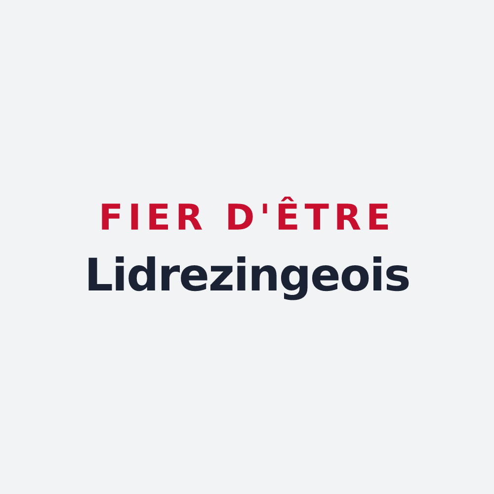 Poster « Fier d'être Lidrezingeois » — design pour Lidrezing