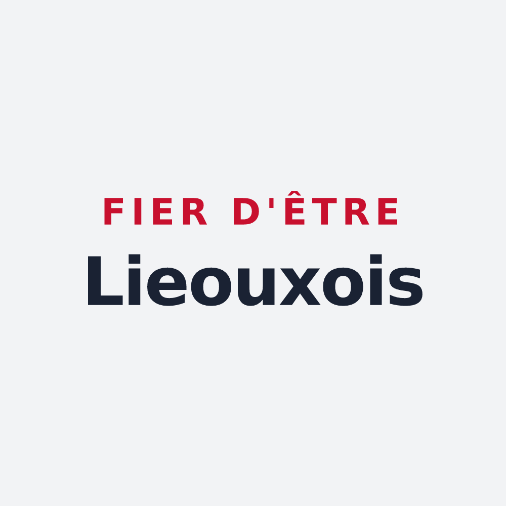 Poster « Fier d'être Lieouxois » — design pour Lieoux