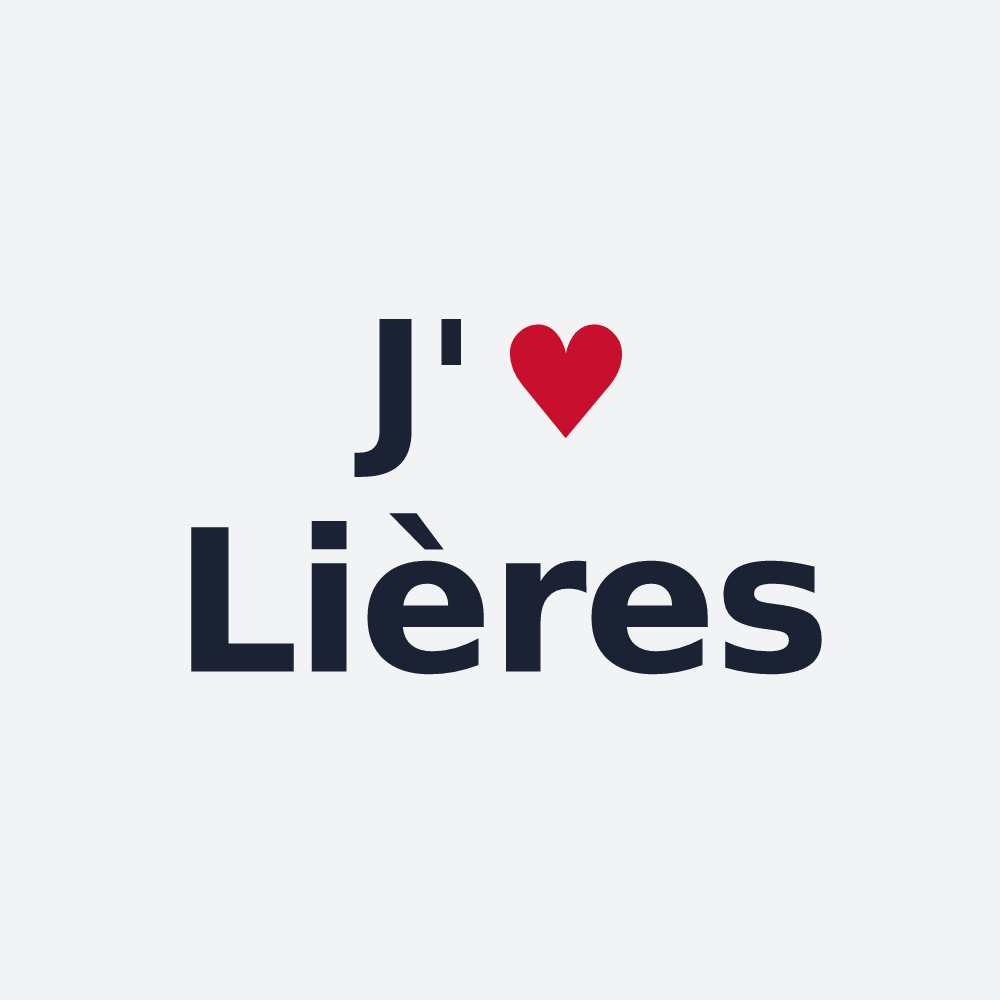 Poster personnalisé Lières — design J'aime Lières