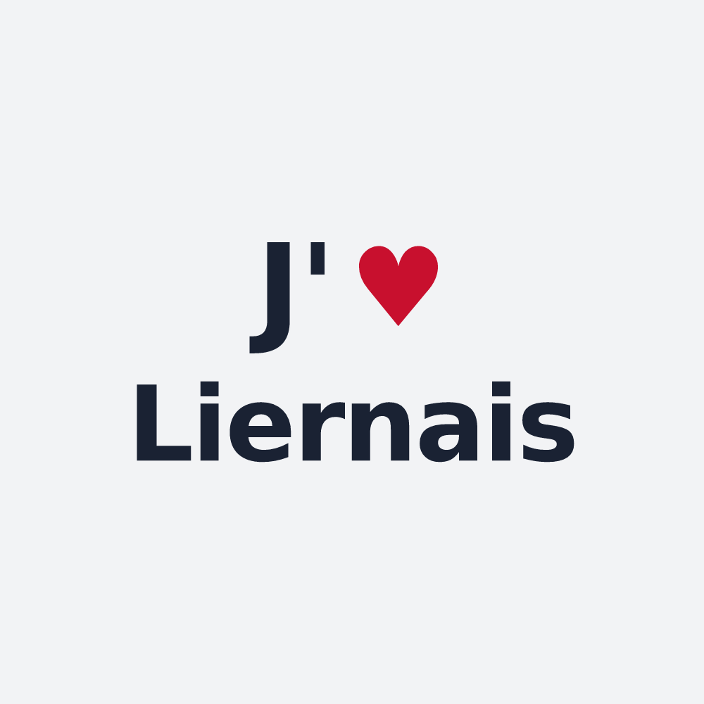 Poster personnalisé Liernais — design « J'aime Liernais » imprimé sur le poster