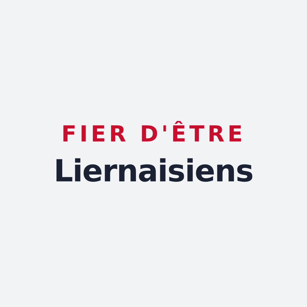 Poster « Fier d'être Liernaisiens » — design pour Liernais