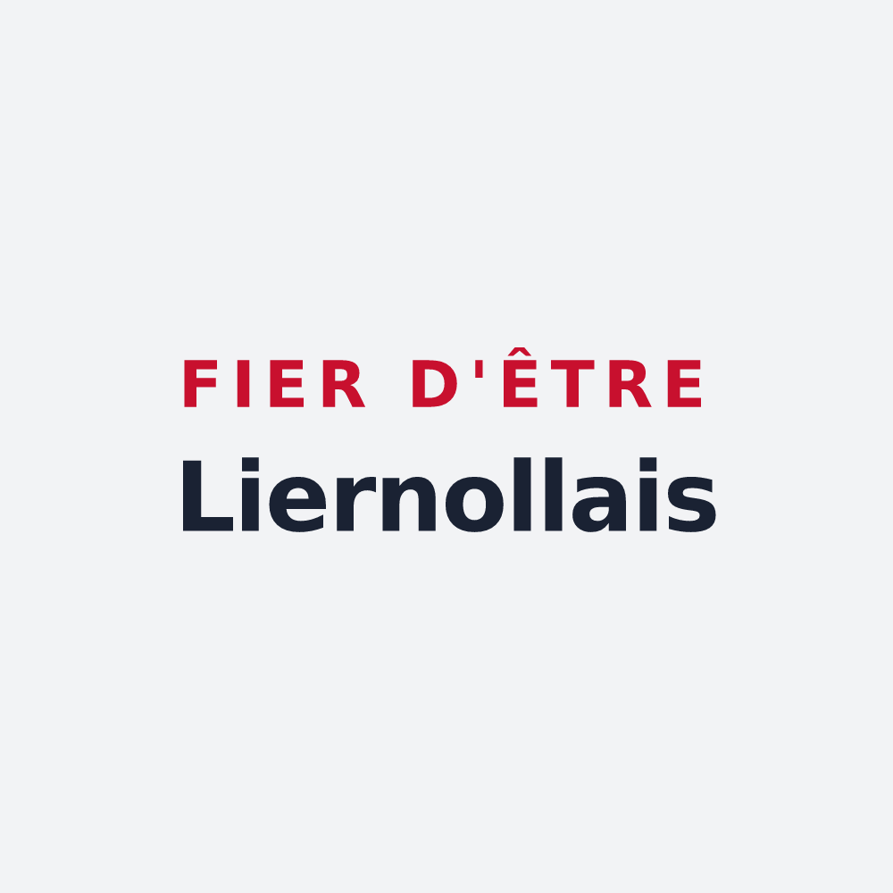 Poster « Fier d'être Liernollais » — design pour Liernolles