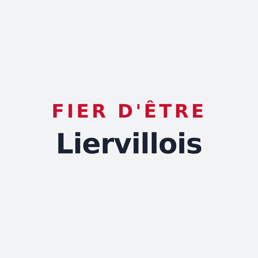 Poster « Fier d'être Liervillois » — design pour Lierville