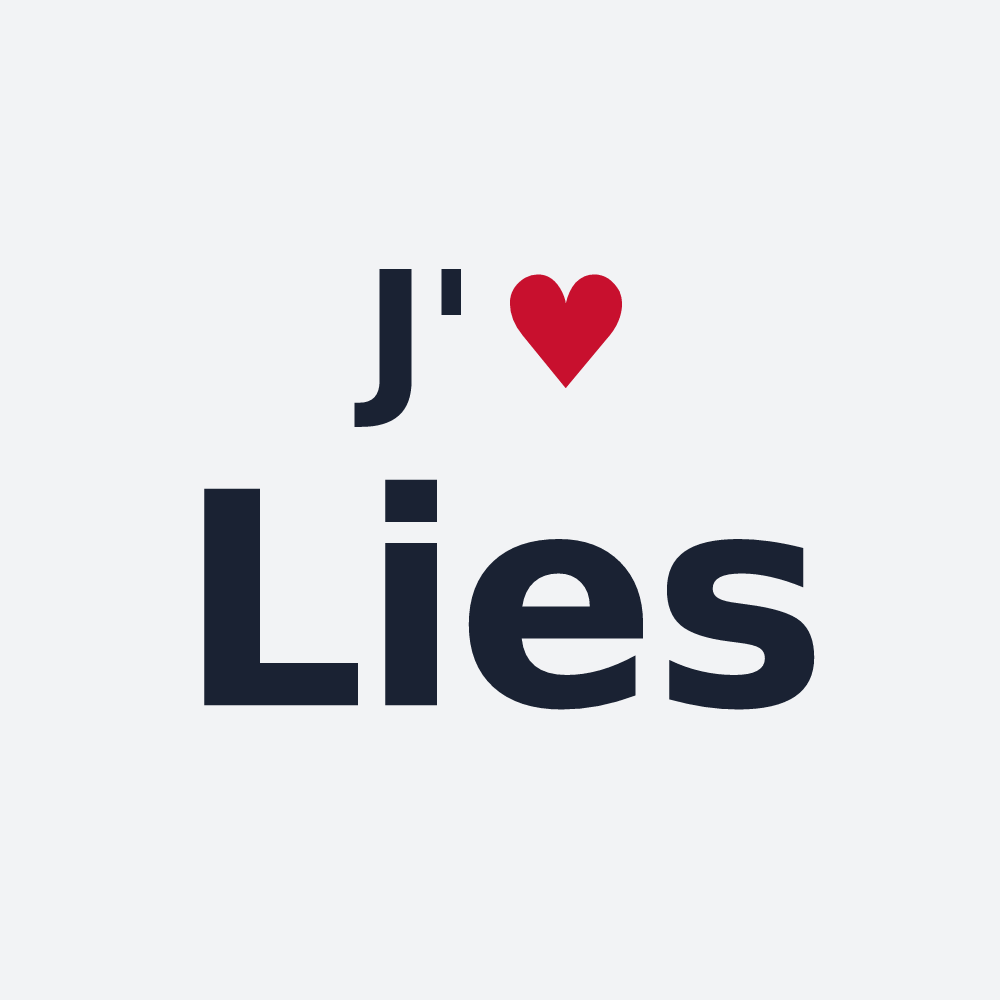 Poster personnalisé Lies — design J'aime Lies