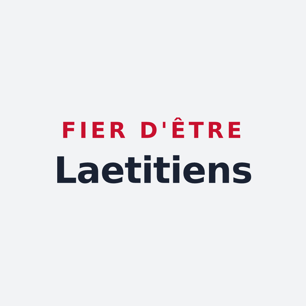 Poster « Fier d'être Laetitiens » — design pour Liessies