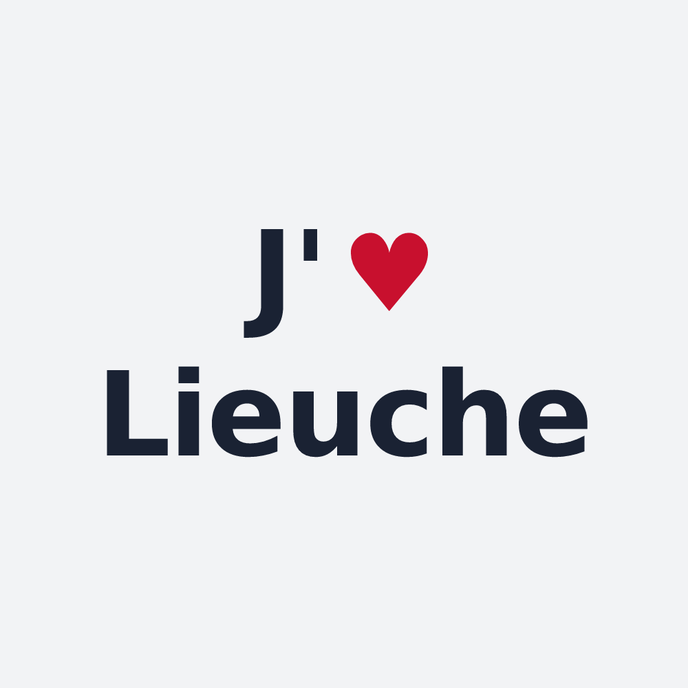 Poster personnalisé Lieuche — design J'aime Lieuche