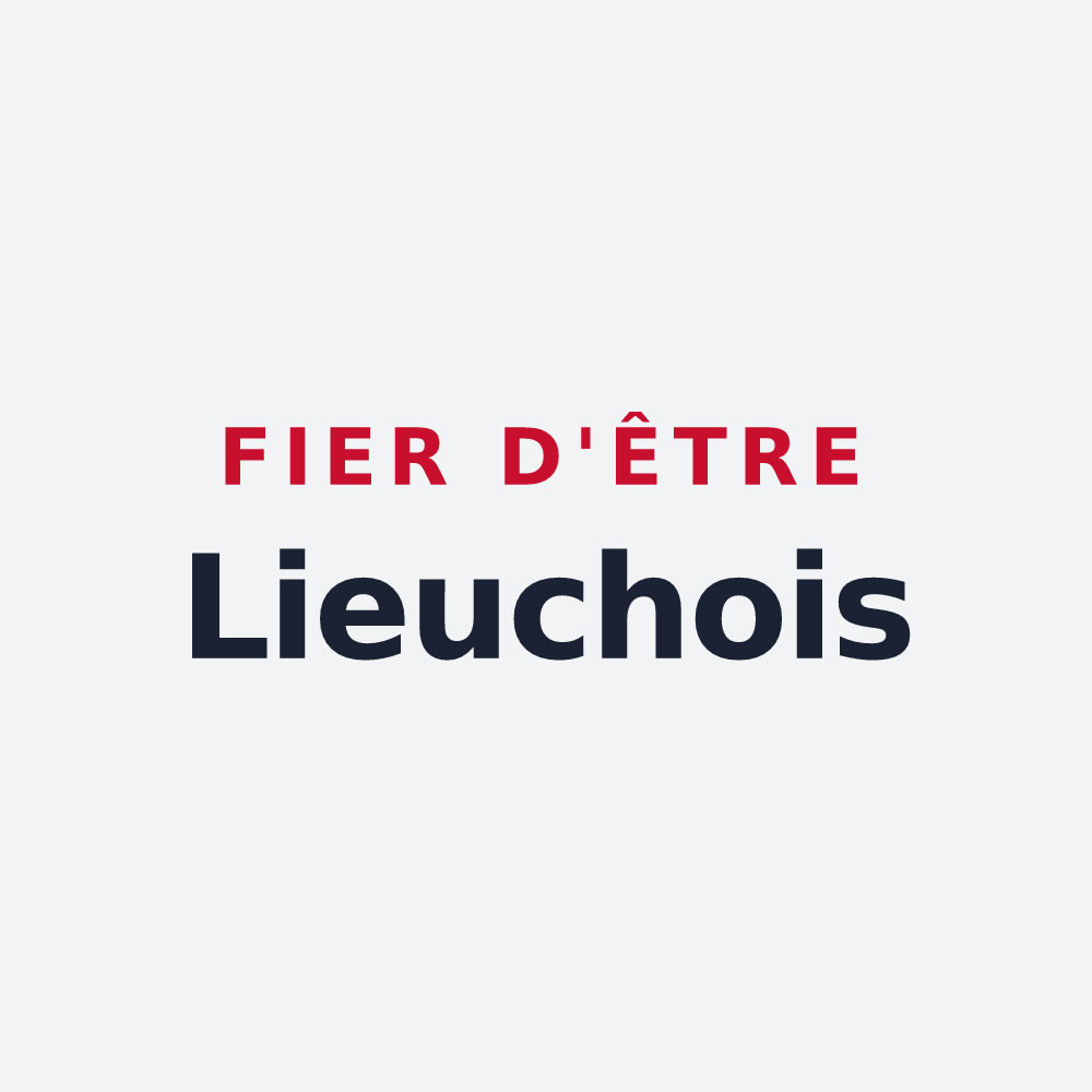 Poster « Fier d'être Lieuchois » — design pour Lieuche