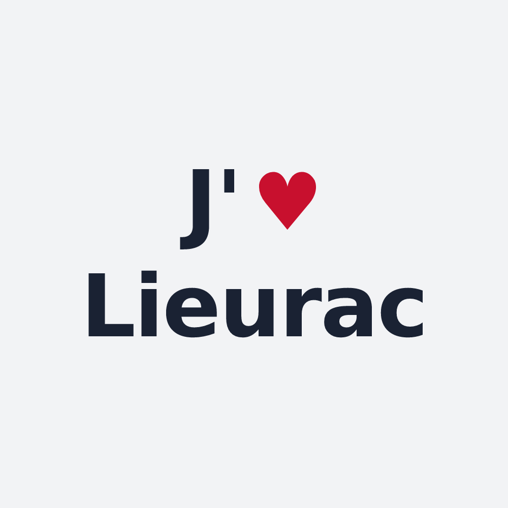 Poster personnalisé Lieurac — design J'aime Lieurac