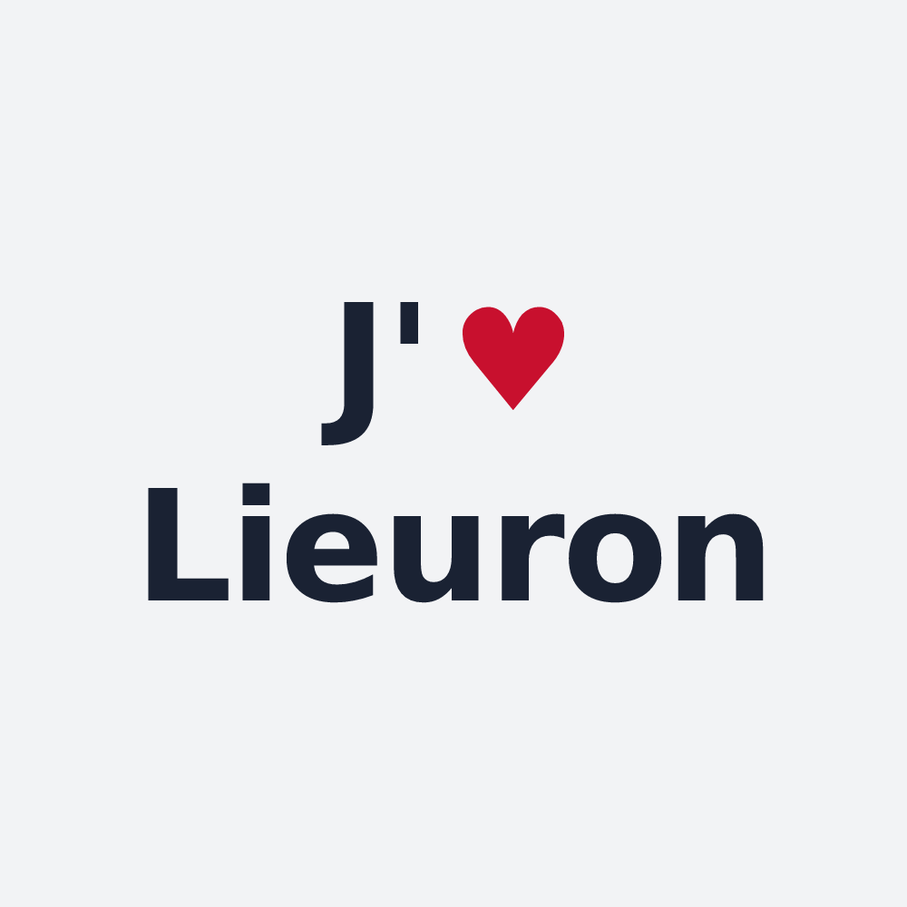 Poster personnalisé Lieuron — design J'aime Lieuron
