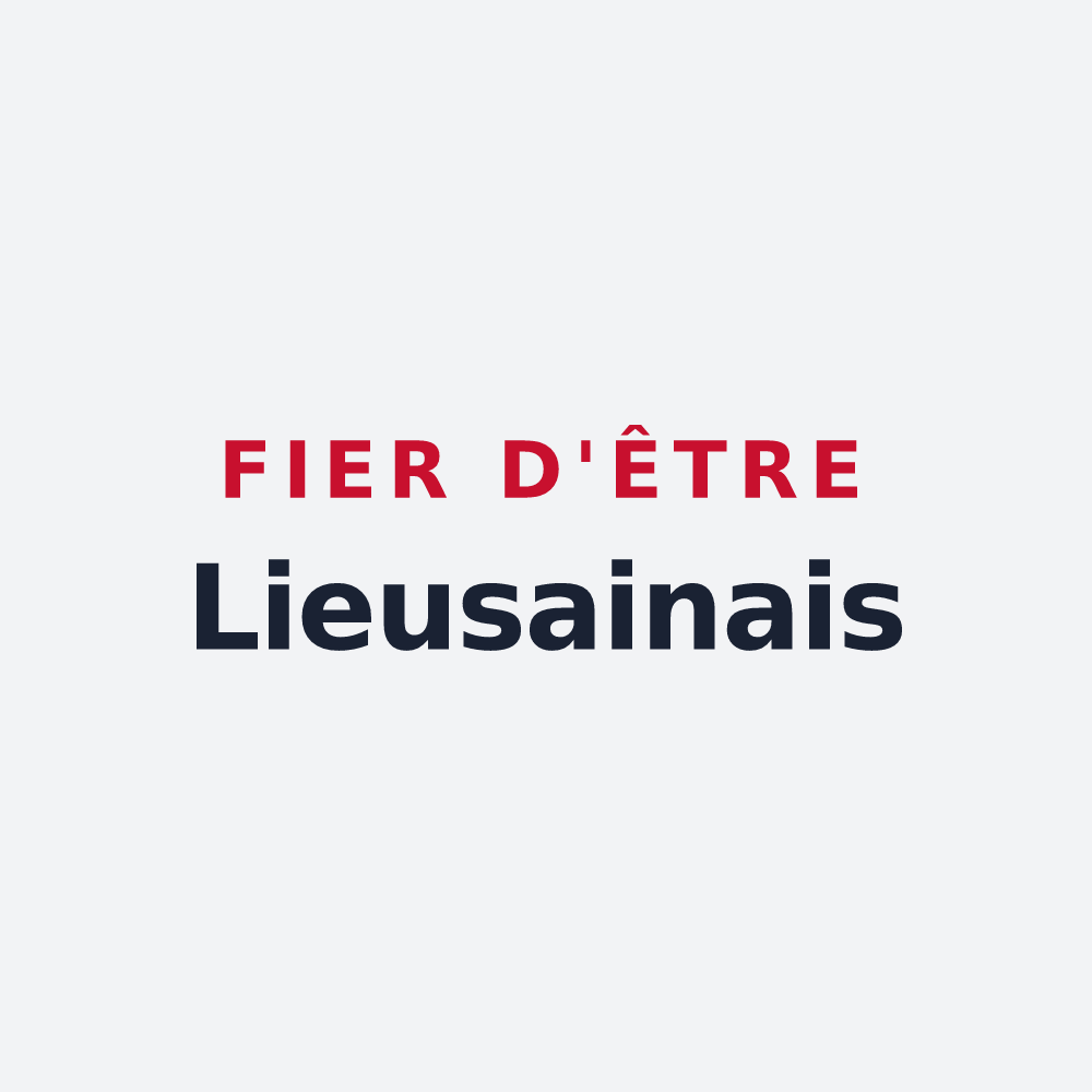 Poster « Fier d'être Lieusainais » — design pour Lieusaint