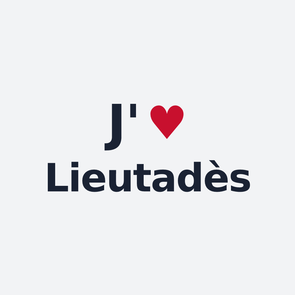 Poster personnalisé Lieutadès — design J'aime Lieutadès