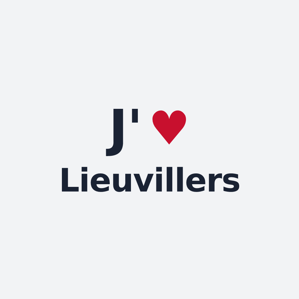 Poster personnalisé Lieuvillers — design J'aime Lieuvillers