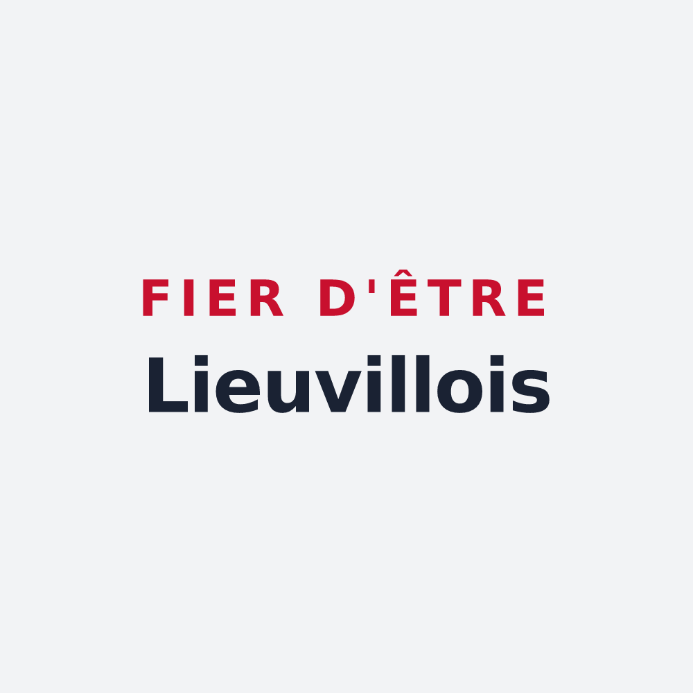 Poster « Fier d'être Lieuvillois » — design pour Lieuvillers