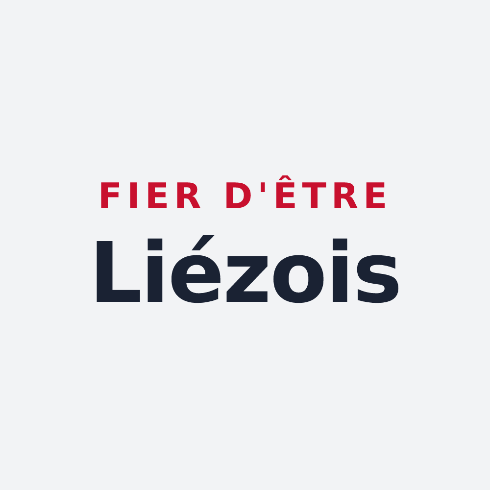 Poster « Fier d'être Liézois » — design pour Liez