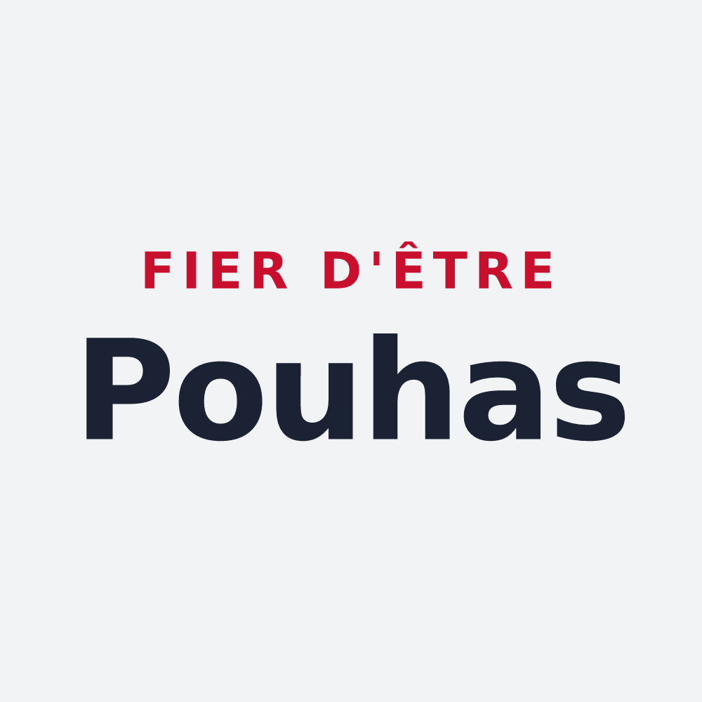 Poster « Fier d'être Pouhas » — design pour Liézey