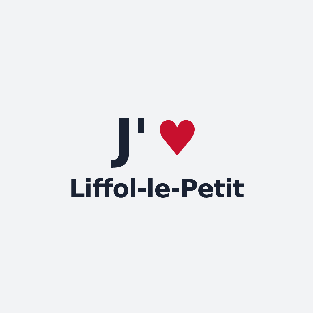Poster personnalisé Liffol-le-Petit — design J'aime Liffol-le-Petit