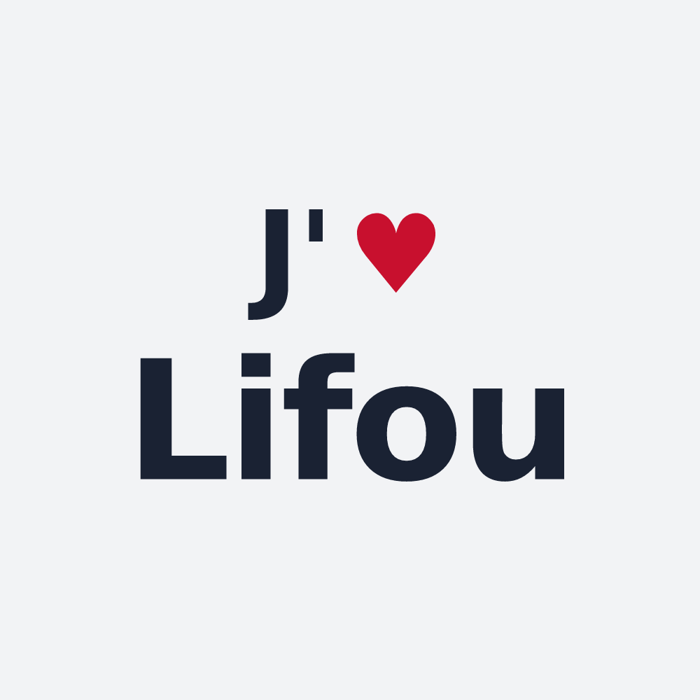 Poster personnalisé Lifou — design J'aime Lifou