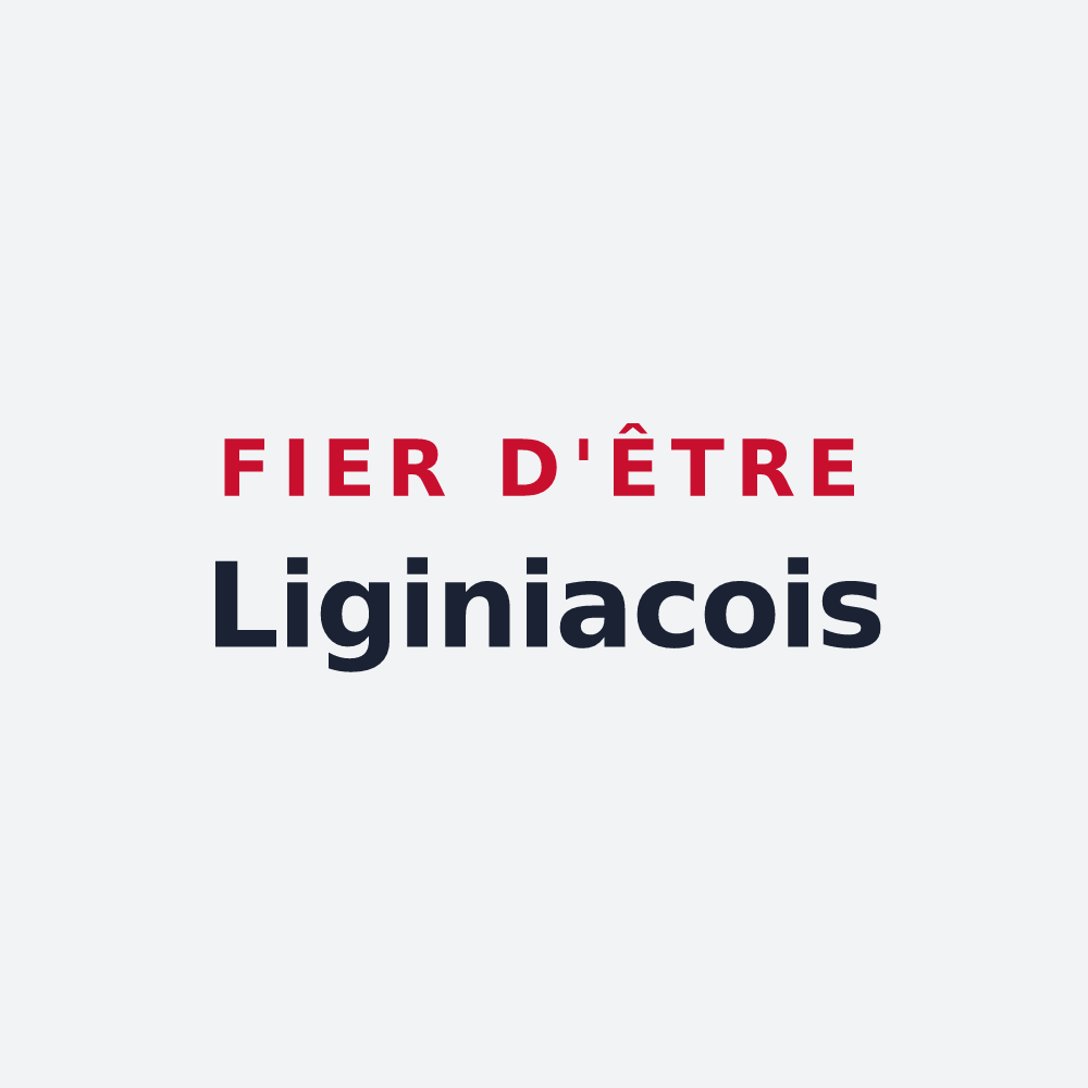 Poster « Fier d'être Liginiacois » — design pour Liginiac