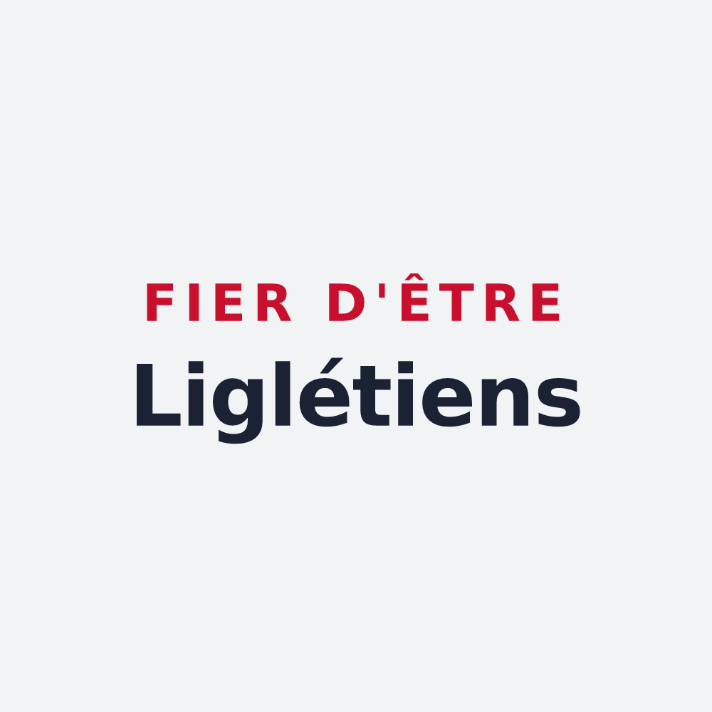 Poster « Fier d'être Liglétiens » — design pour Liglet