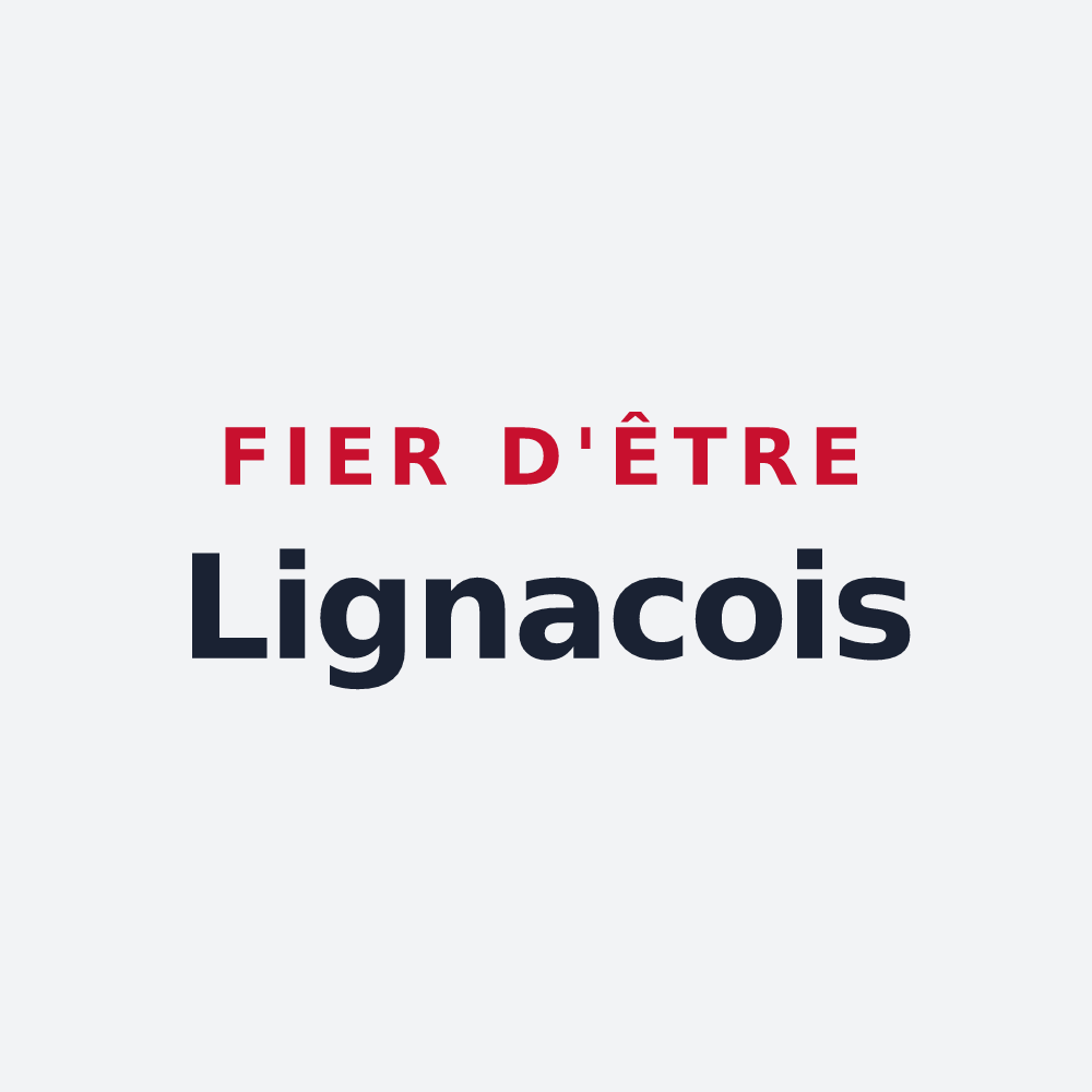Poster « Fier d'être Lignacois » — design pour Lignac