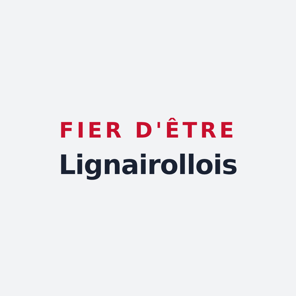 Poster « Fier d'être Lignairollois » — design pour Lignairolles