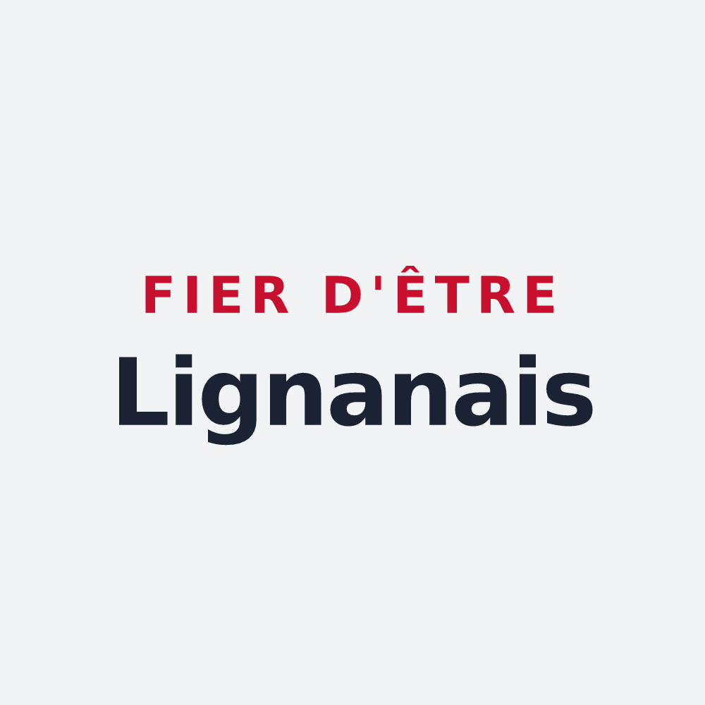 Poster « Fier d'être Lignanais » — design pour Lignan-sur-Orb