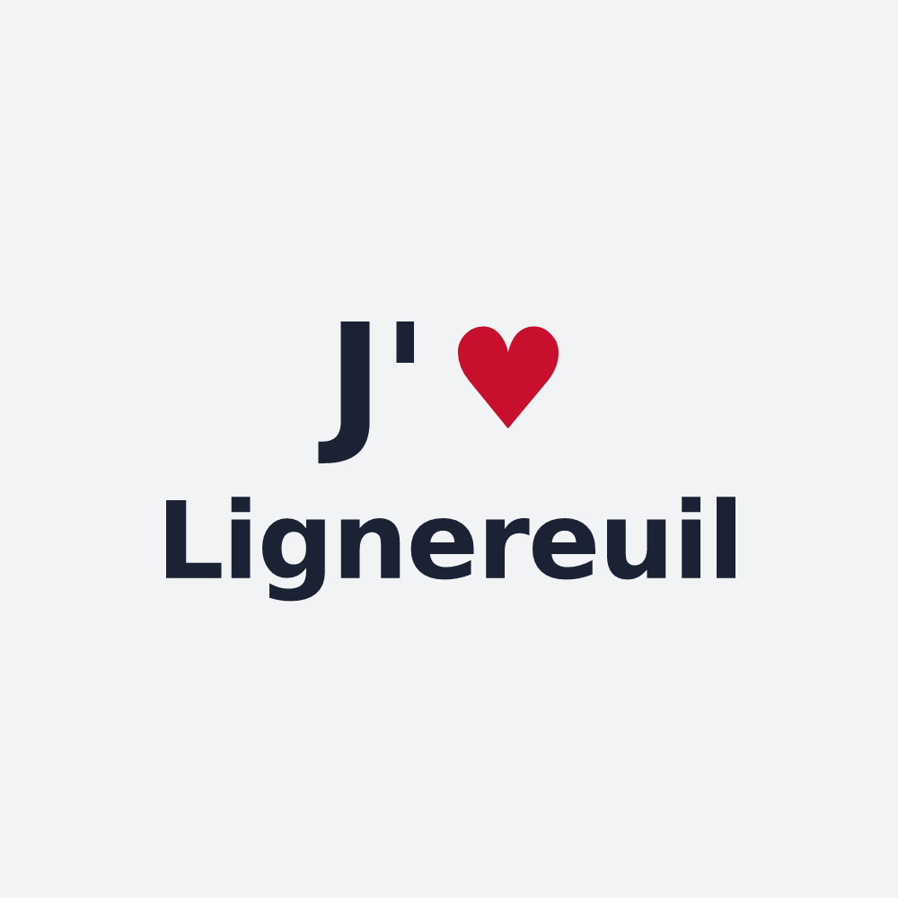 Poster personnalisé Lignereuil — design J'aime Lignereuil