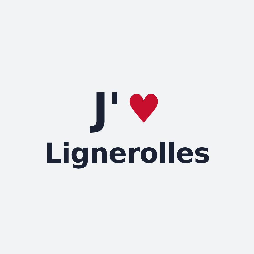 Poster personnalisé Lignerolles — design J'aime Lignerolles