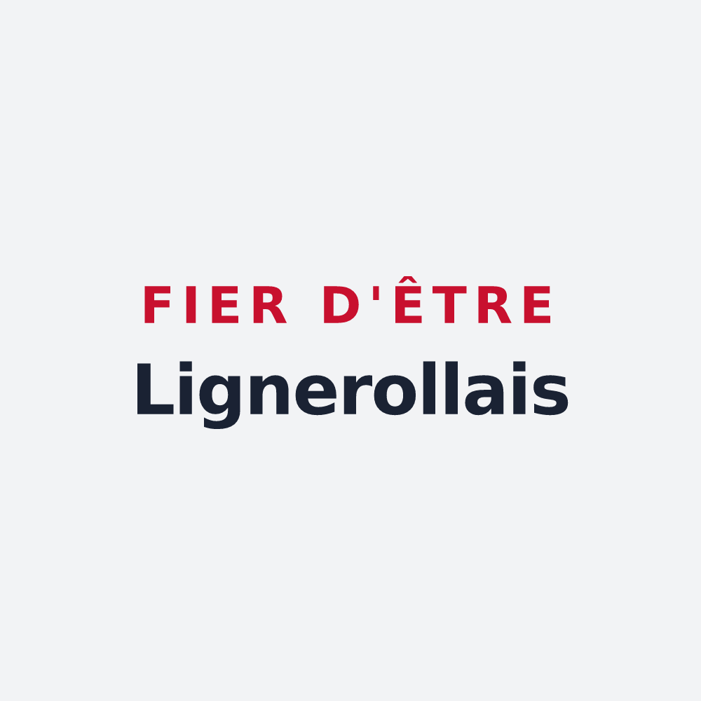 Poster « Fier d'être Lignerollais » — design pour Lignerolles