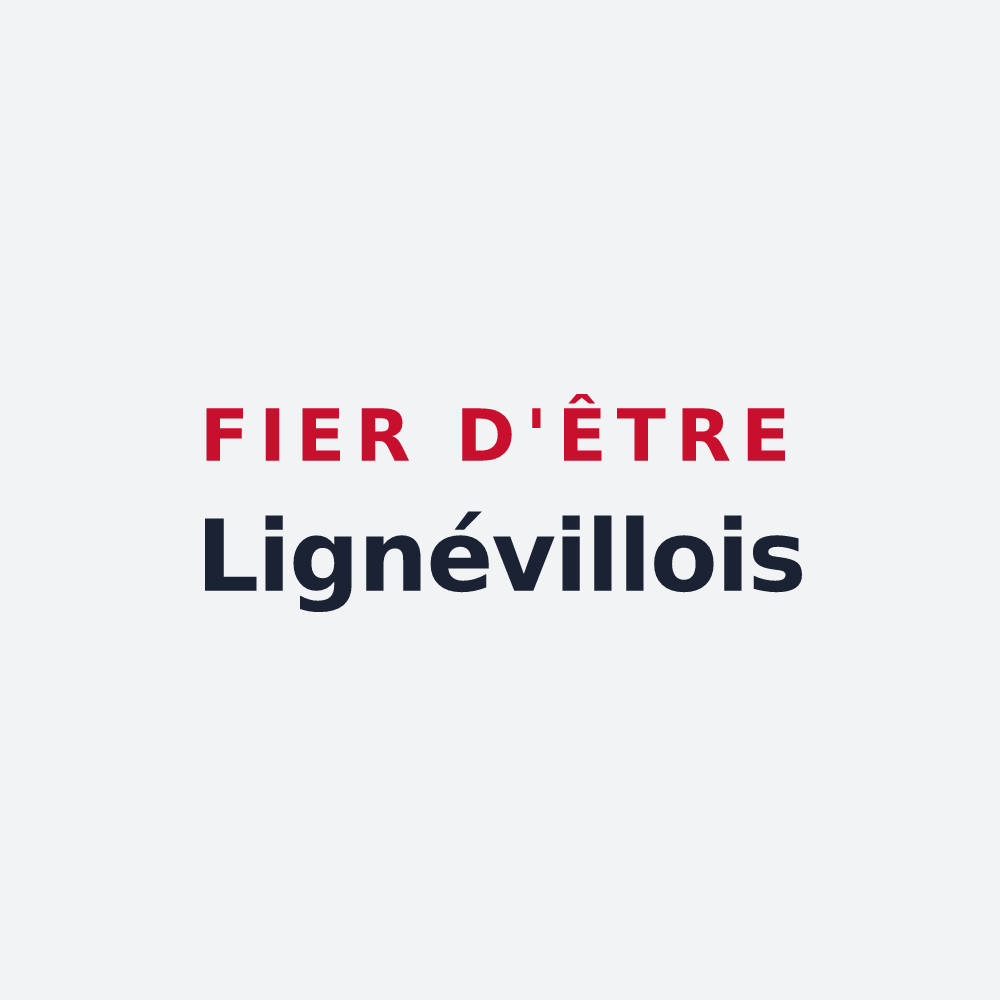 Poster « Fier d'être Lignévillois » — design pour Lignéville