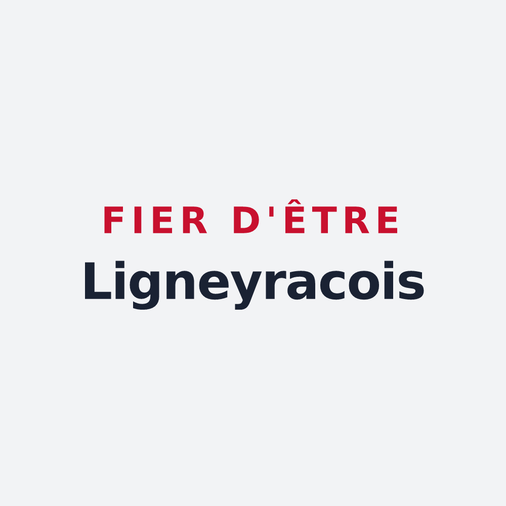 Poster « Fier d'être Ligneyracois » — design pour Ligneyrac