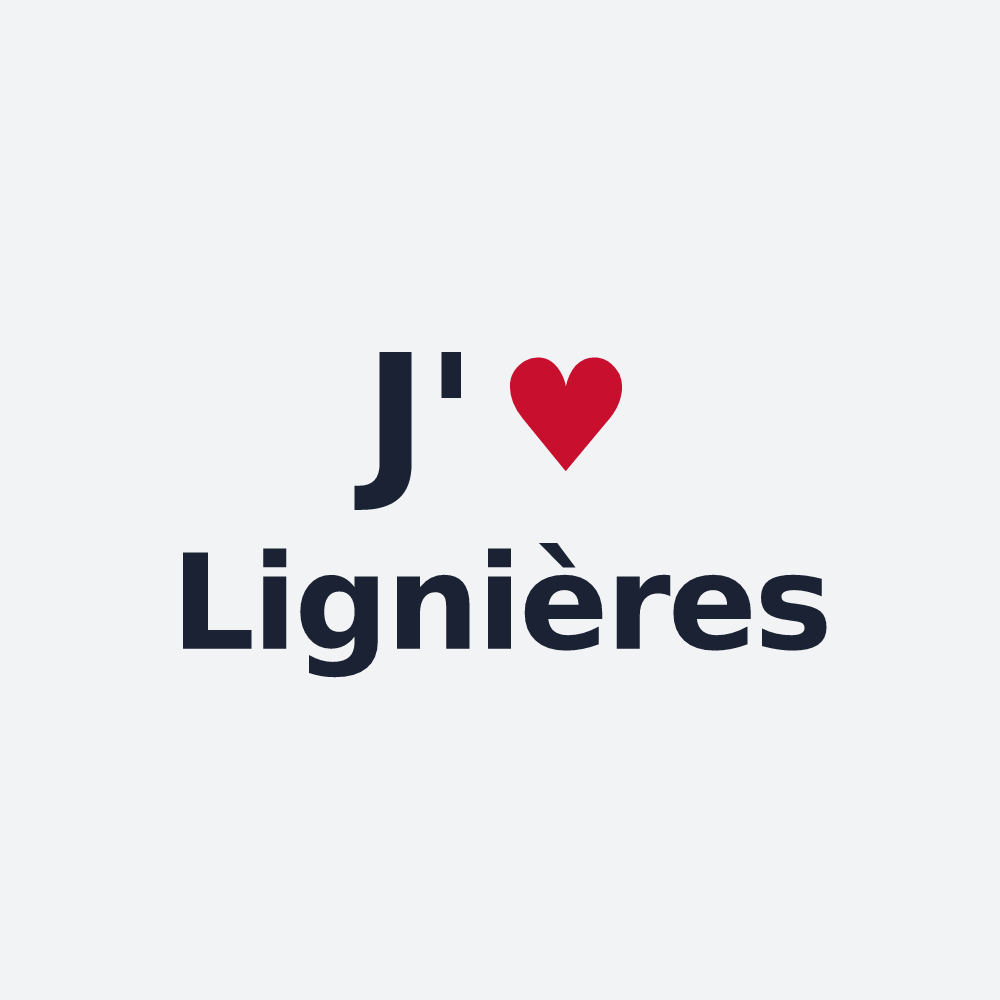 Poster personnalisé Lignières — design J'aime Lignières
