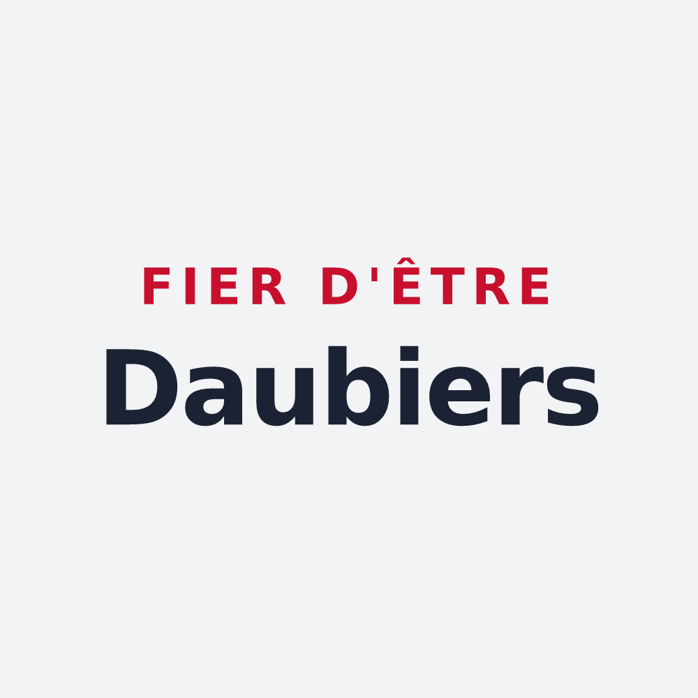 Poster « Fier d'être Daubiers » — design pour Lignières
