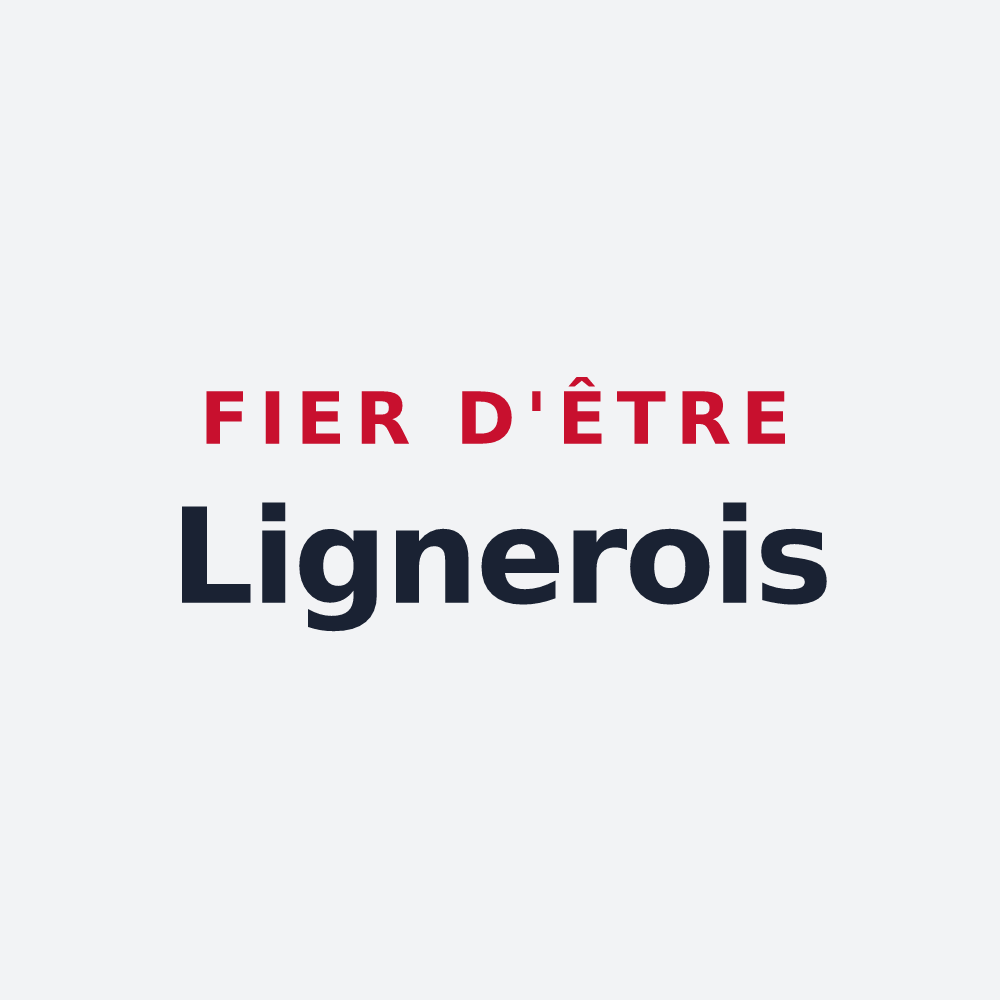 Poster « Fier d'être Lignerois » — design pour Lignières-Ambleville