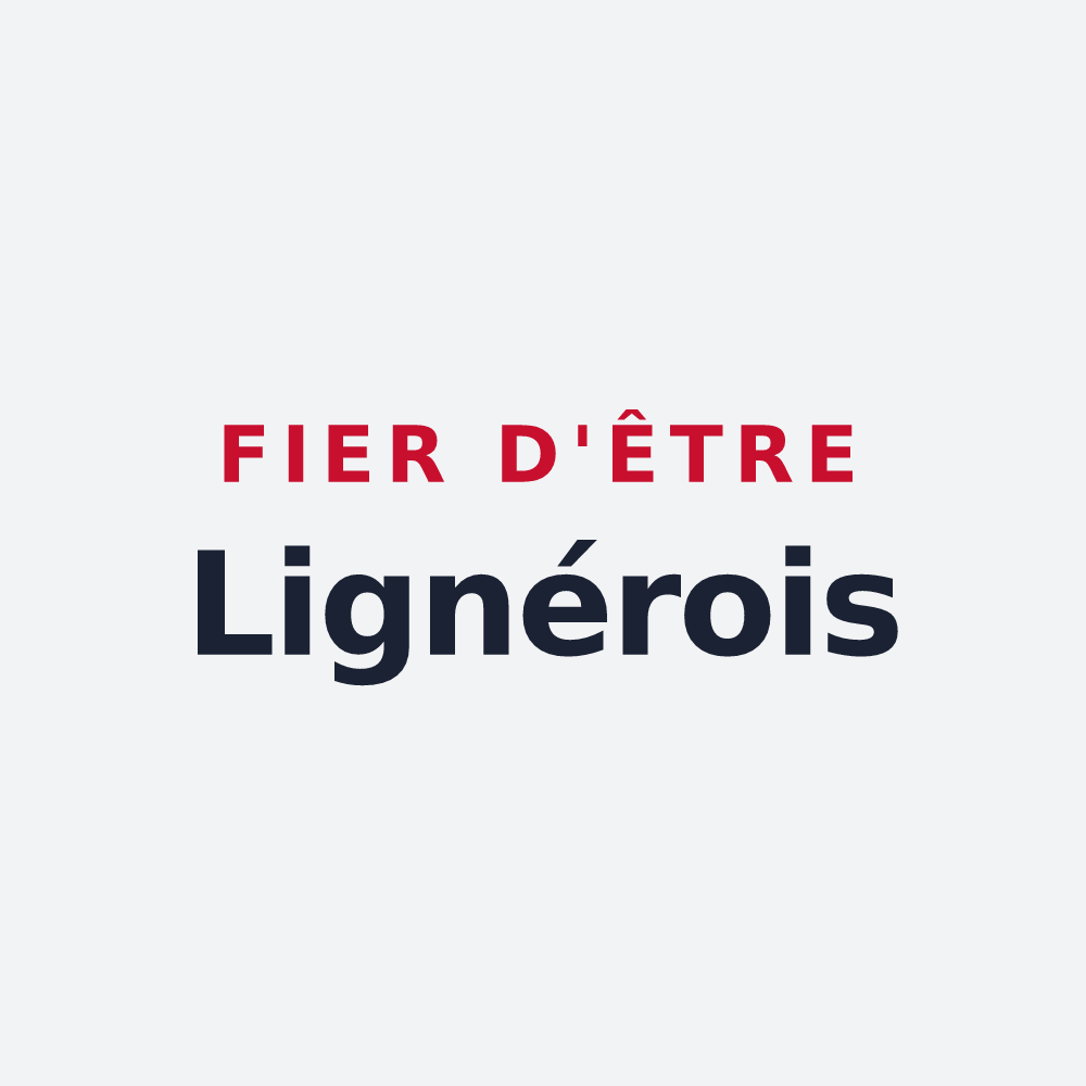 Poster « Fier d'être Lignérois » — design pour Lignières-de-Touraine