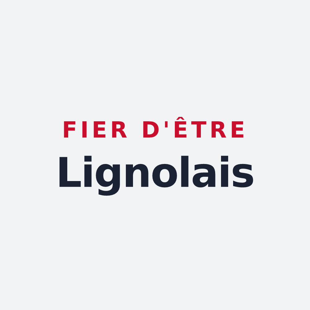 Poster « Fier d'être Lignolais » — design pour Lignol-le-Château