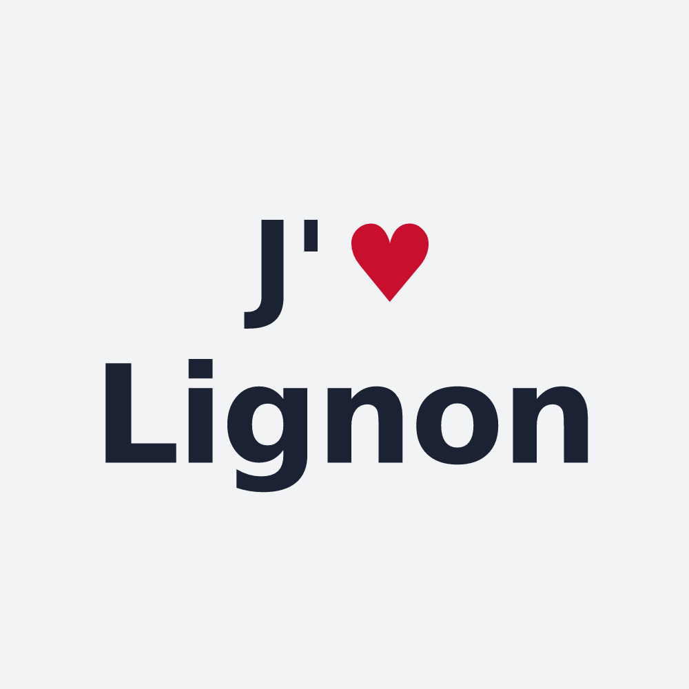 Poster personnalisé Lignon — design J'aime Lignon