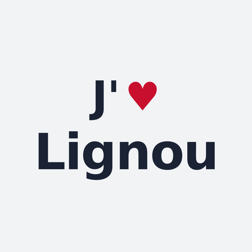 Poster personnalisé Lignou — design J'aime Lignou