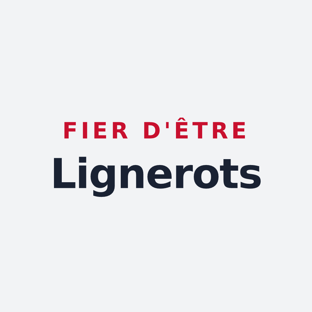 Poster « Fier d'être Lignerots » — design pour Ligny-en-Brionnais