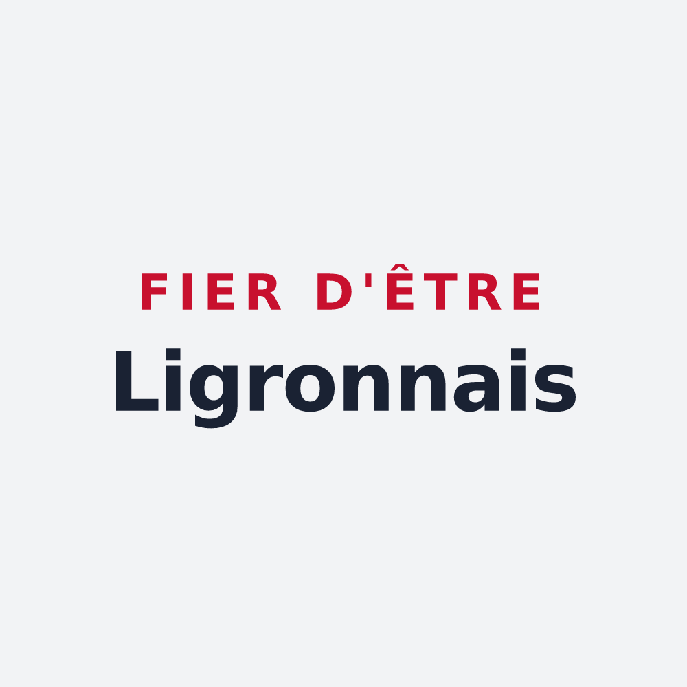Poster « Fier d'être Ligronnais » — design pour Ligron