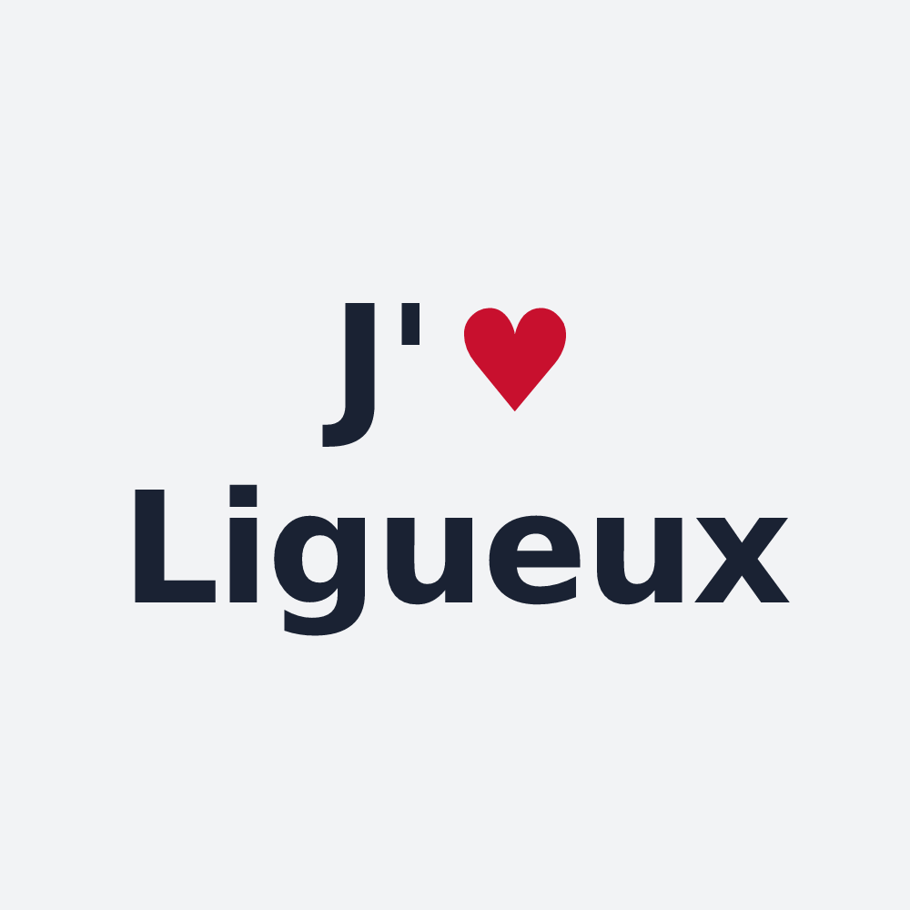 Poster personnalisé Ligueux — design J'aime Ligueux