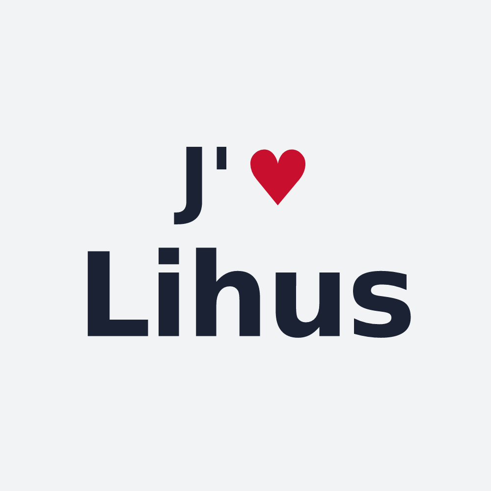 Poster personnalisé Lihus — design J'aime Lihus