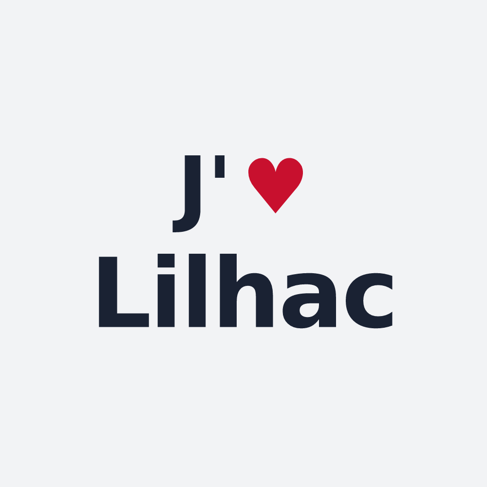 Poster personnalisé Lilhac — design J'aime Lilhac