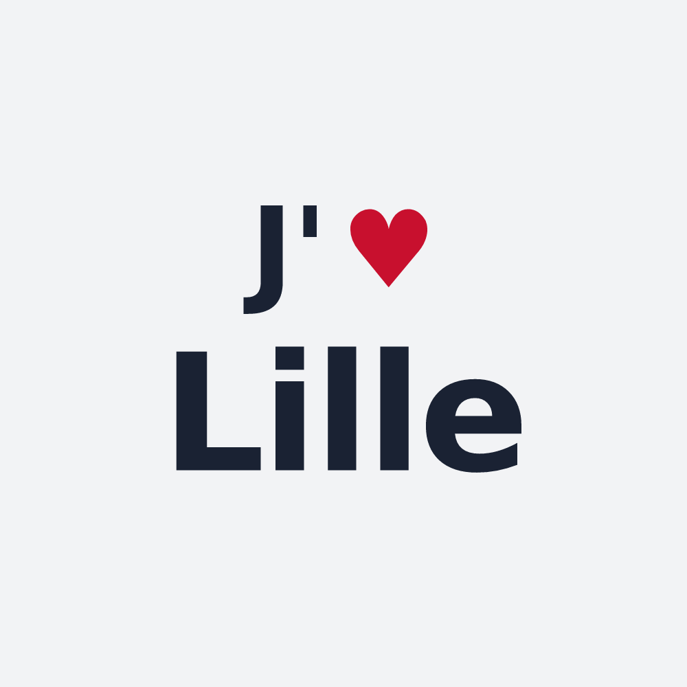 Poster personnalisé Lille — design J'aime Lille