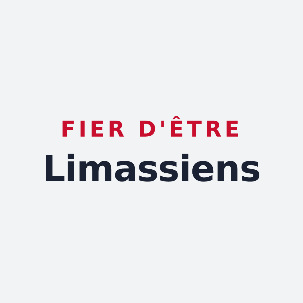 Poster « Fier d'être Limassiens » — design pour Limas