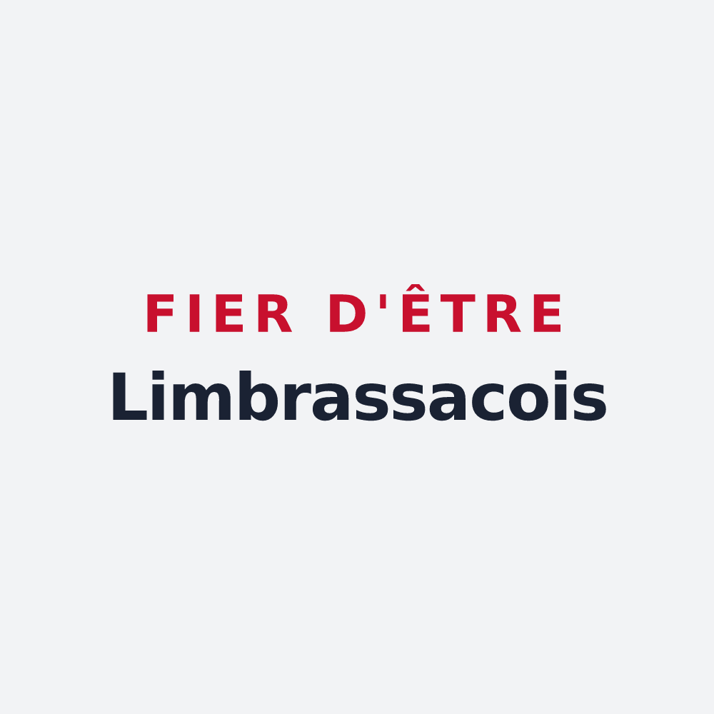 Poster « Fier d'être Limbrassacois » — design pour Limbrassac