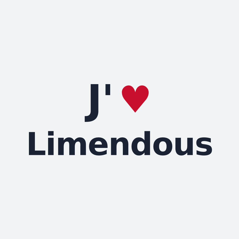 Poster personnalisé Limendous — design J'aime Limendous