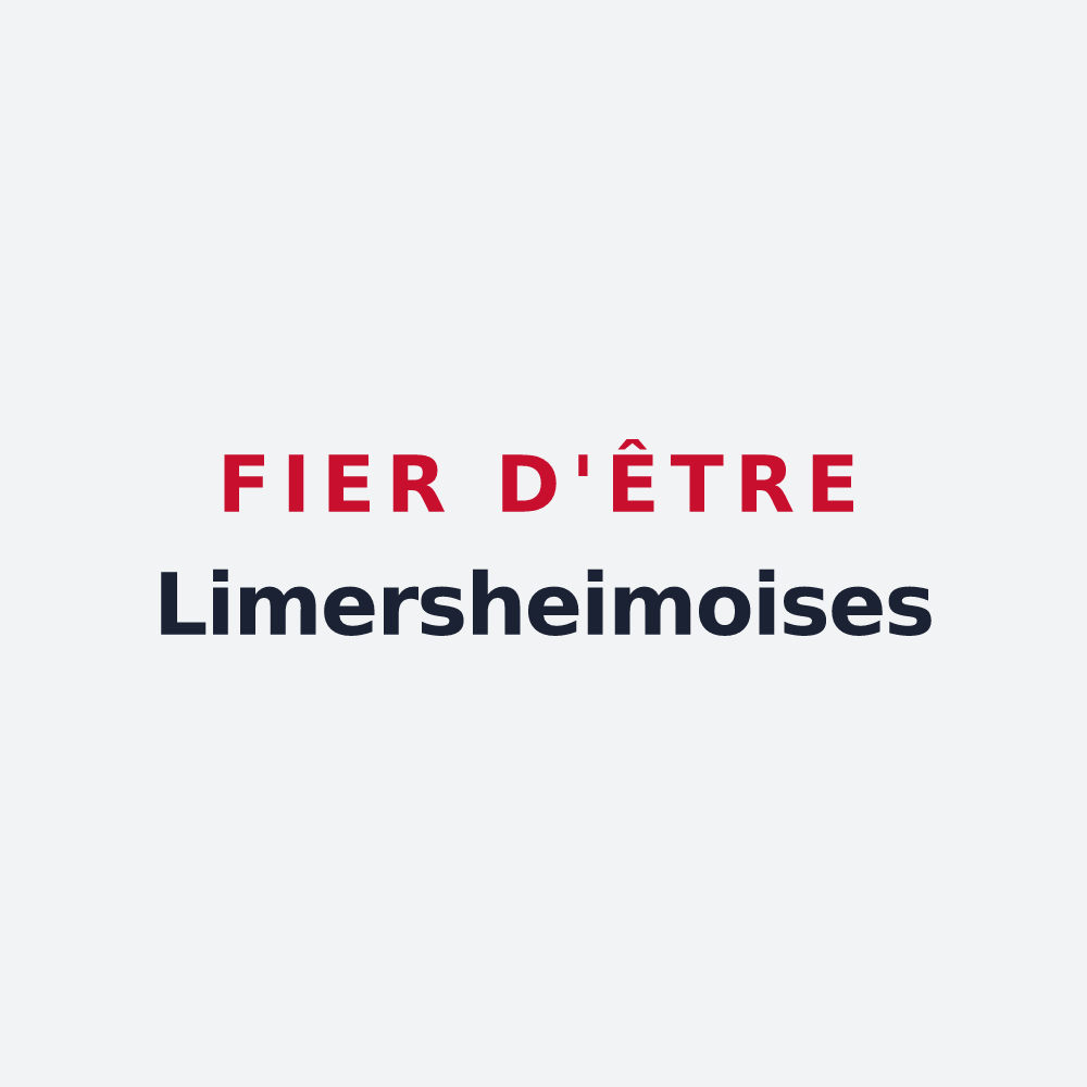 Poster « Fier d'être Limersheimoises » — design pour Limersheim